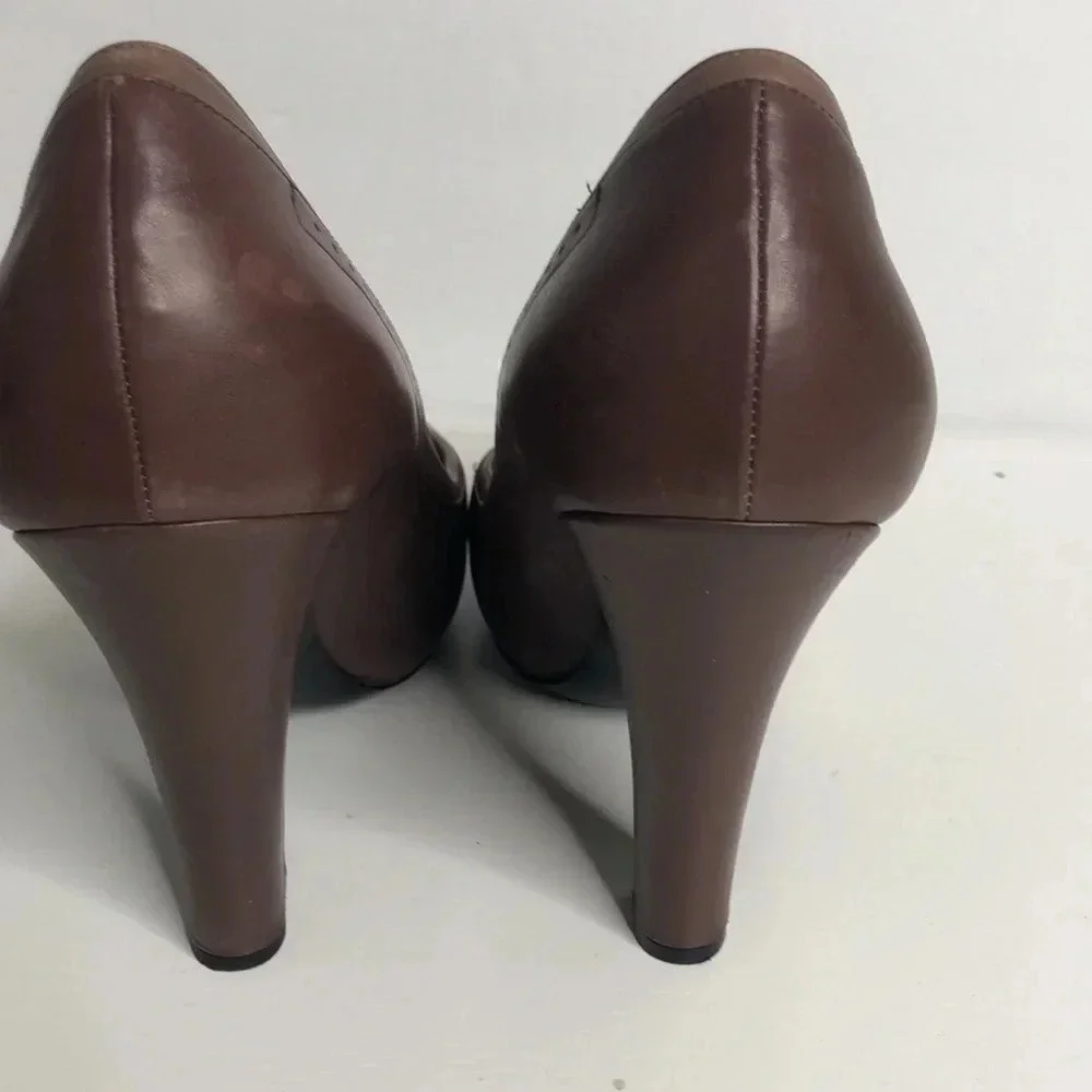 BOTTEGA VENETA BROWN Leather Heels - Picture 4 of 8